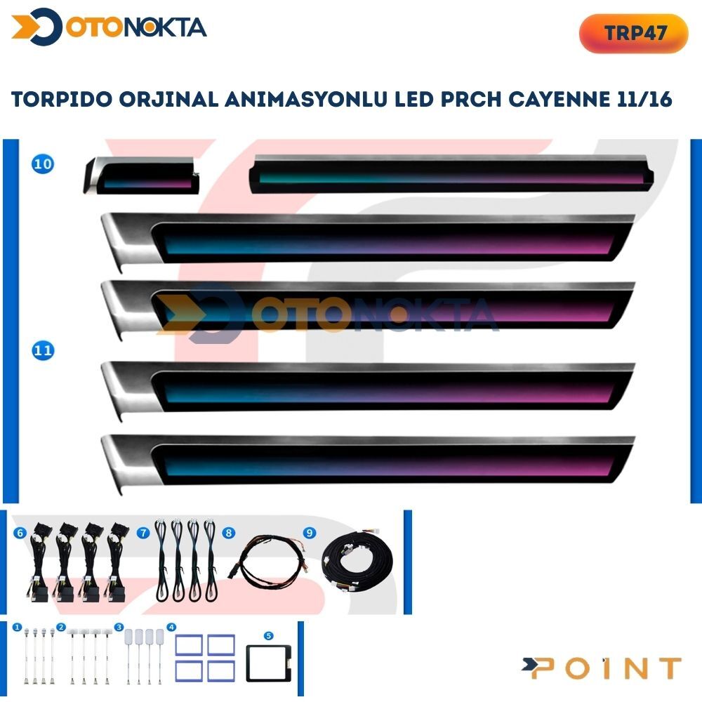 TORPİDO ORJİNAL ANİMSYNLU LED PRCH CAYENNE 2011-16