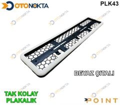PLAKALIK PLASTİK TAKKOLAY BEYAZ ÇERÇEVELİ