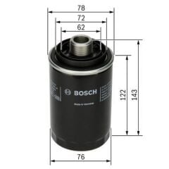 Bosch Audi TT 2.0 Tfsi 211 HP Filtre Bakım Seti (2008-2015) 3 Lü