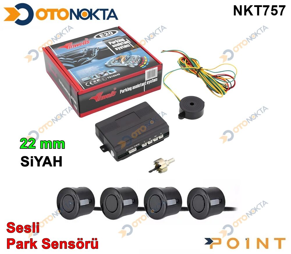 PARK SENSÖR BUZZERLİ SESLİ SİYAH İNWELS