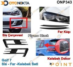 GOLF 7 SİS-FAR KAŞ-KELEBEK PLASTİK ÇERÇEVE SET POİ