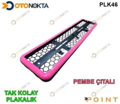 PLAKALIK PLASTİK TAKKOLAY PEMBE ÇERÇEVELİ