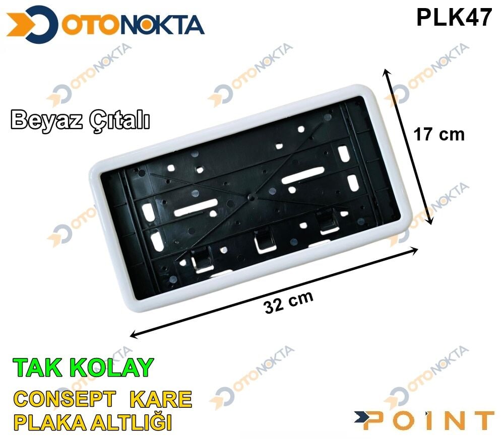 PLAKALIK TAKKOLAY KONSEPT KARE BEYAZ