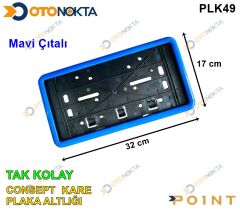 PLAKALIK TAKKOLAY KONSEPT KARE MAVİ