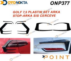 GOLF 7,5 PLASTİK SET ARKA STOP-ARKA SİS ÇERÇEVE İT