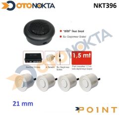 PARK SENSÖRÜ BUZZERLİ SESLİ BEYAZ 21MM OSC-SNT