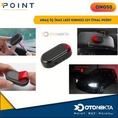 ARAÇ İÇ İKAZ LEDİ KIRMIZI 12V İTHAL POİNT