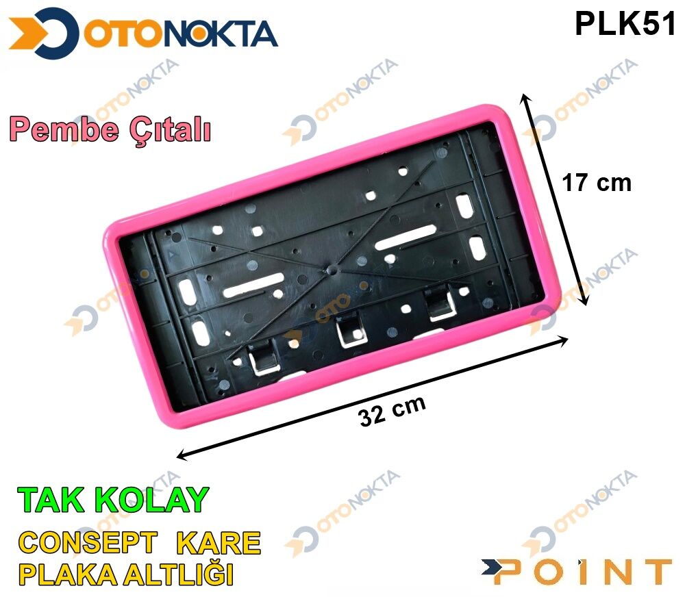 PLAKALIK TAKKOLAY KONSEPT KARE PEMBE