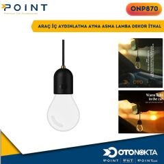 ARAÇ İÇ AYDINLATMA AYNA ASMA LAMBA DEKOR İTHAL