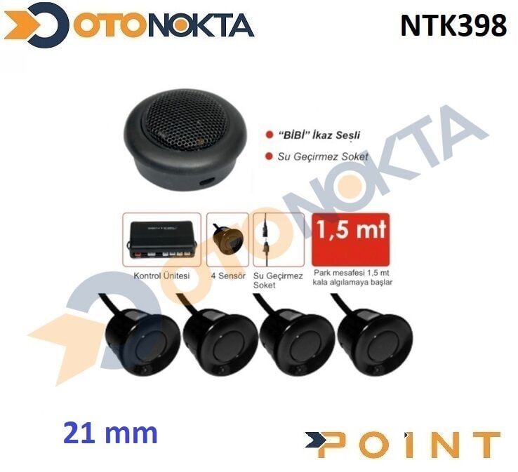 PARK SENSÖRÜ BUZZERLİ SESLİ  SİYAH 21MM OSC-SNT