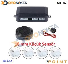 PARK SENSÖRÜ 18MM SESLİ BEYAZ 18MM