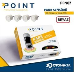 PARK SENSÖRÜ EKRANLI LEDLİ BEYAZ POİNT