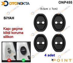 KAPI GEÇME KİLİDİ KORUMA SİLİKONU 4 PRÇ SİYAH İTHA