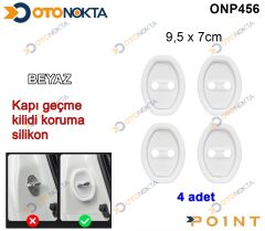 KAPI GEÇME KİLİDİ KORUMA SİLİKONU 4 PRÇ BEYAZ İTHA