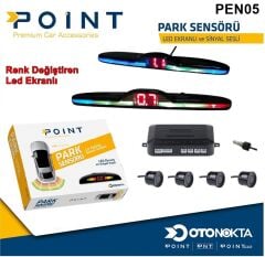 PARK SENSÖR  LED EKRANLI MODEL 02 SİYAH POİNT