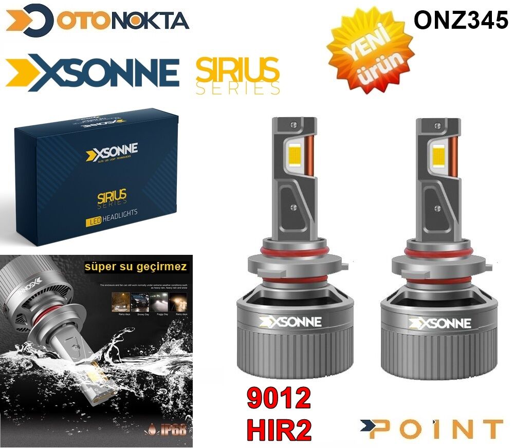 ZENON LED 9012 HIR2 12V ULTRA SİRİUS XSONNE POİNT