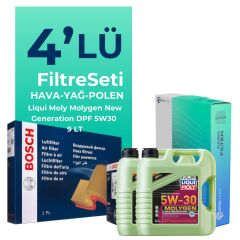 Bosch Chrysler 300C 3.0 Dizel Filtre Bakım Seti Liqui Moly Motor Yağlı (2004-2012) 4 Lü
