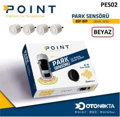 PARK SENSÖRÜ BUZZERLİ SESLİ  BEYAZ POİNT