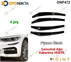 ÇAMURLUK AĞZI KABARTMA  VENTİL SİYAH 4 PRÇ POİNT