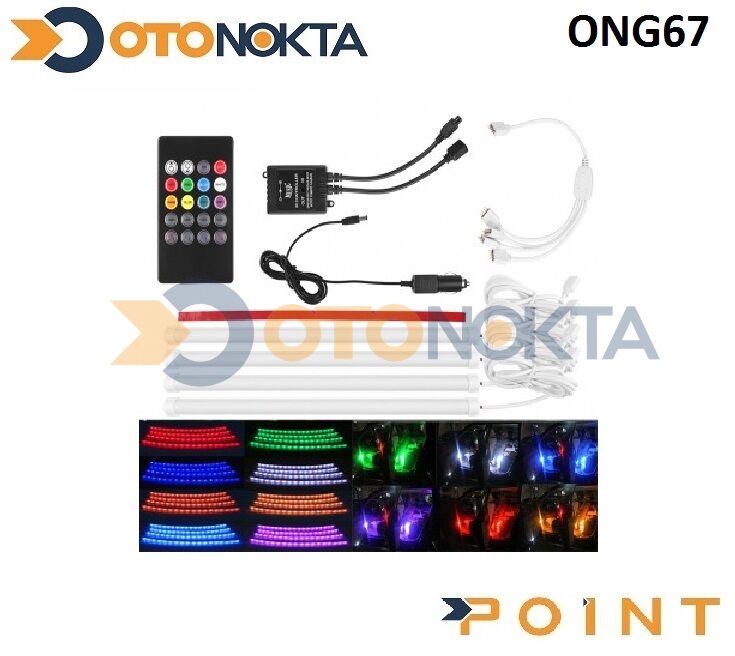 AYAK ALTI SESE DUYARLI RENKLİ 4 LÜ NEON POİNT