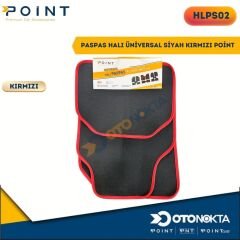 PASPAS HALI ÜNİVERSAL SİYAH KIRMIZI POİNT