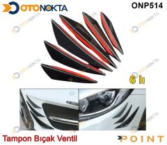 TAMPON 6 LI BIÇAK VENTİL PARLAK SİYAH İTHAL