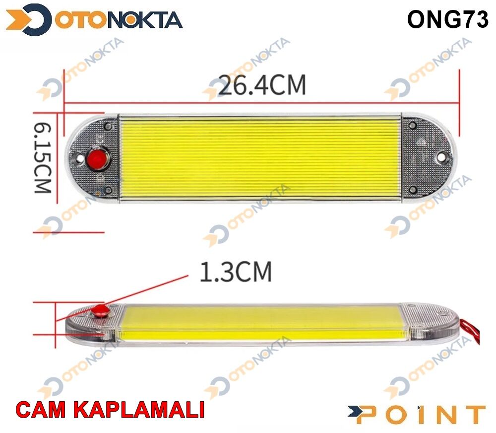 TAVAN LEDİ DÜĞMELİ COP LED CAMLIBEYAZ 12€80V POİNT
