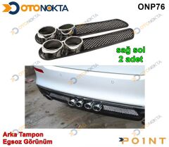 ARKA TAMPON EGZOZ GÖRÜNÜM SİYAH 2 PRÇ İTHAL POİNT