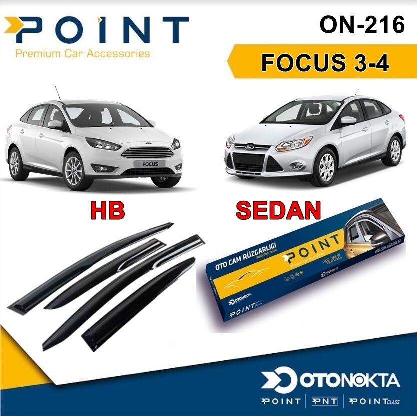 CAM RÜZGARLIĞI 4 LÜ  FOCUS 3-4   İTHAL