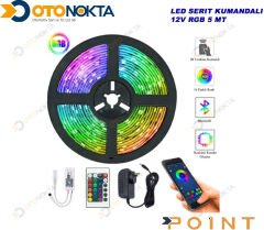 LED ŞERİT KUMANDALI 12V RGB 5 METRE