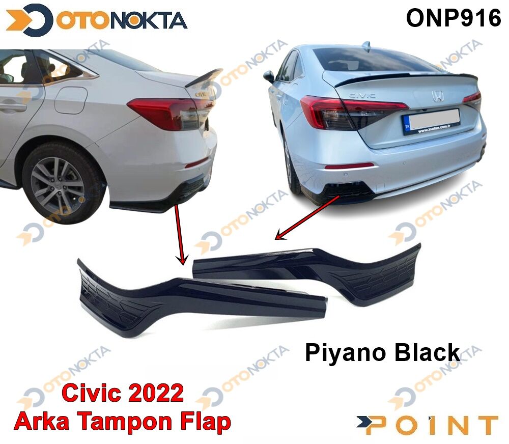 ARKA TAMPON  2 PRÇ ORJİNAL  FLAP SİYAH CİVİC 2022