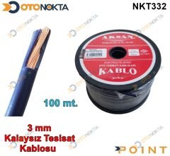 KABLO YASSI 3MMX100 MT KALAYSIZ TESİSAT KABLOSU