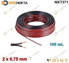 KABLO HOPARLÖR SİYAH 2X0,75 100M ERK 18052