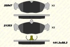 KALE Opel Corsa B Ön Fren Takım Balatası (1991-2001)