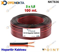KABLO HOPARLÖR SİYAH 2X1,5 100M ERK