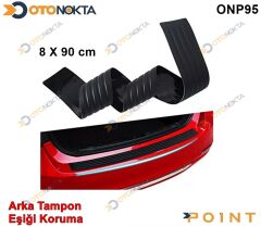 ARKA TAMPON EŞİĞİ KAUÇUK LASTİK 90X8 CM SİYAH POİN