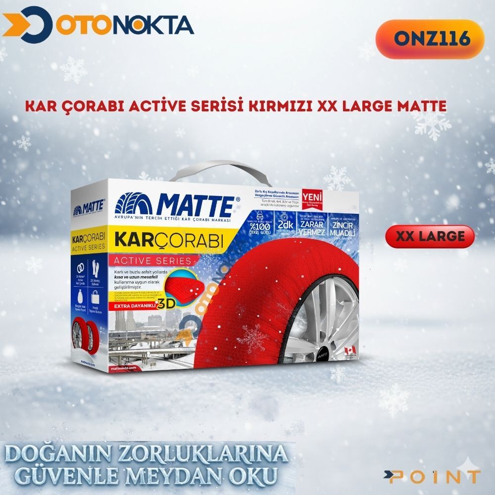 KAR ÇORABI ACTİVE SERİSİ KIRMIZI  XX LARGE MATTE