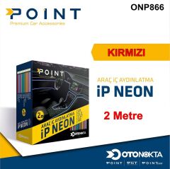 İP NEON 12V IŞIKLI KIRMIZI 2 METRE POİNT