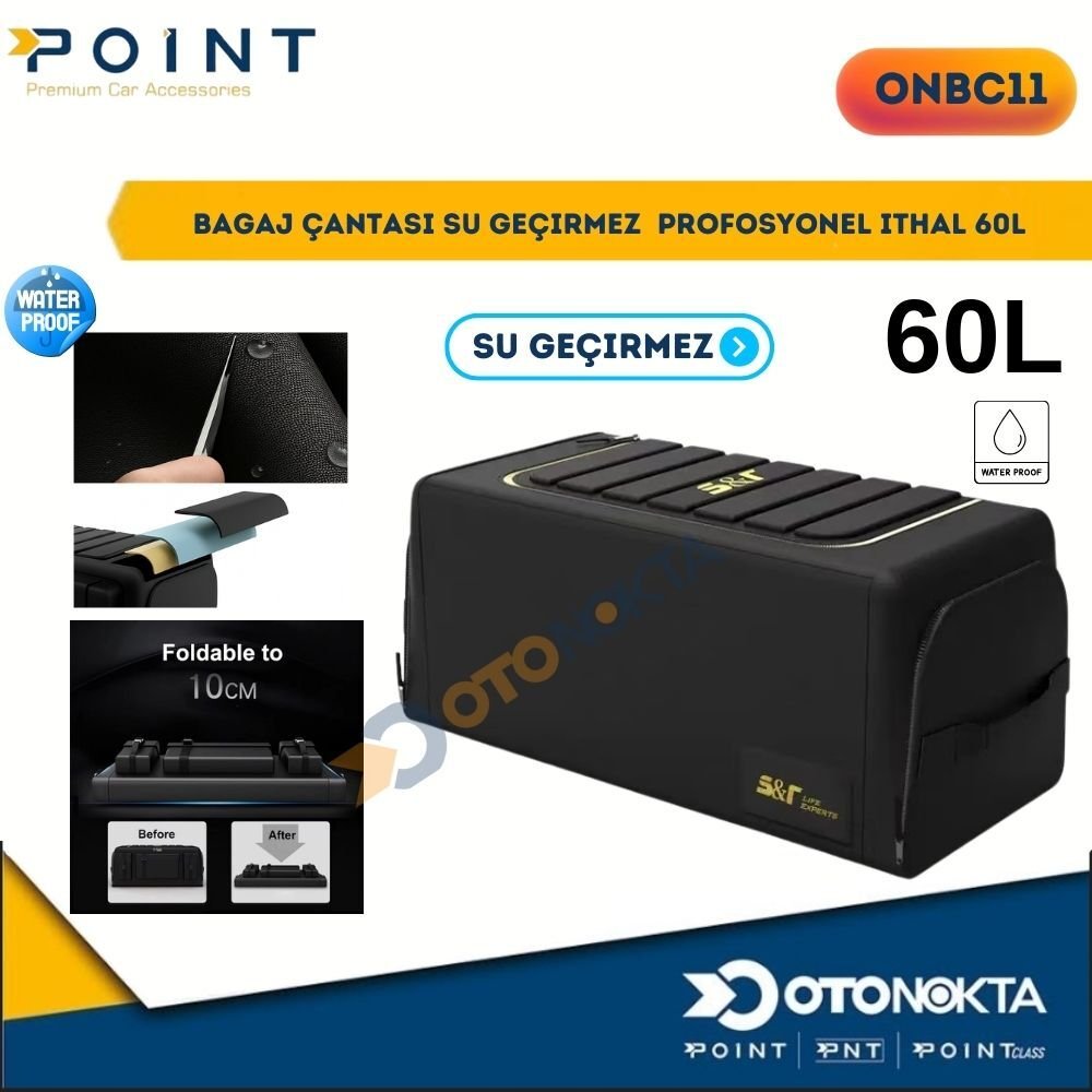 BAGAJ ÇANTASI 60 LT  FERMARLI SİYAH İTHAL