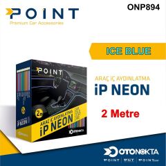 İP NEON 12V IŞIKLI TURKUAZ MAVİ 2 METRE POİNT