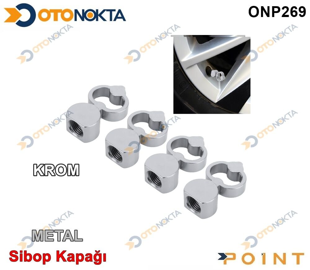 SİBOP KAPAĞI 4 LÜ KALPLİ MODEL KROM POİNT