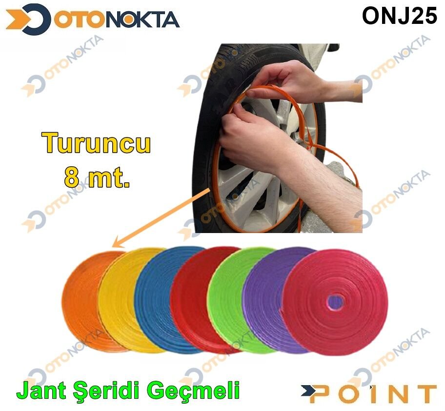 JANT ŞERİDİ GEÇMELİ 8 METRE  TURUNCU POİNT
