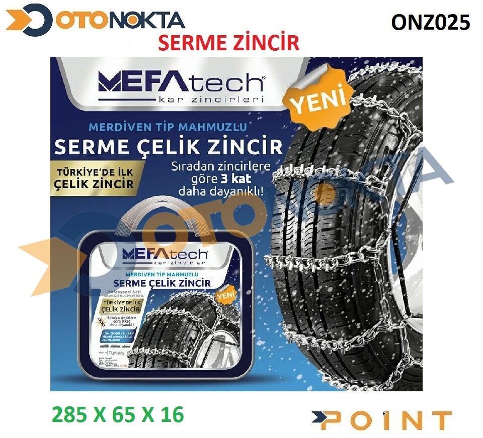 KAR ZİNCİR MERDİVEN SERME ZİNCİR 285X65X16 MEFATEC