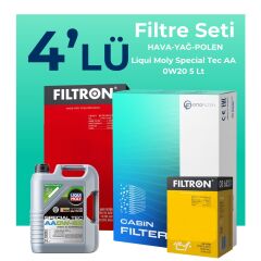 Filtron Toyota Corolla Cross 1.8 Hybrid Filtre Bakım Seti Liqui Moly Motor Yağlı (2022-2025) 4 Lü