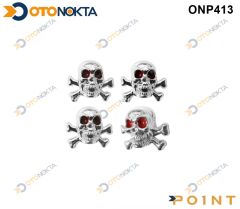 SİBOP KAPAĞI 4 LÜ KURU KAFA KROM POİNT