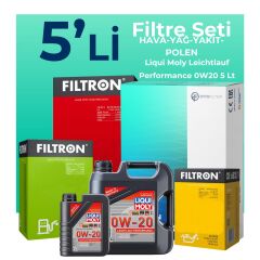 Filtron Kia Ceed 1.6 Dizel Filtre Bakım Seti Liqui Moly Motor Yağlı (2019-2023) 5 Li