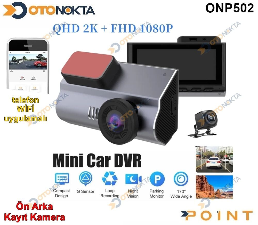 KAMERA KAYIT ÖN ARKA 3 KAMERALI KALİTELİ