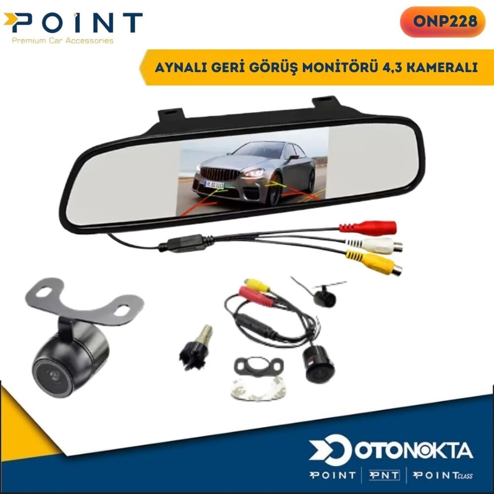 AYNALI GERİ GÖRÜŞ MONİTÖRÜ 4,3 KAMERALI