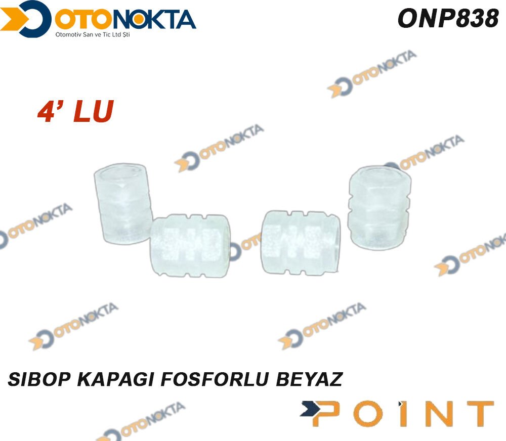 SİBOP KAPAĞI 4 LÜ FOSFORLU BEYAZ