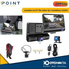 KAMERA KAYIT ÖN ARKA İÇ 3 KAMERALI POİNT